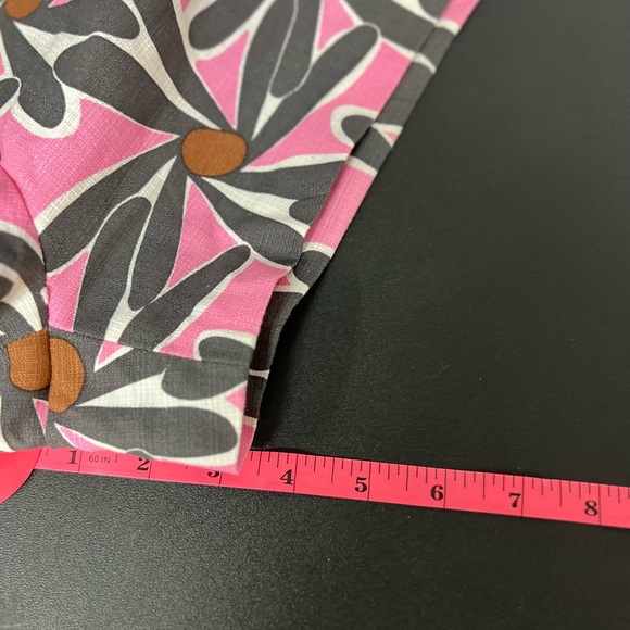 Milly of New York shorts womens size 2 pattern pink blue shorty shorts floral - Picture 13 of 13